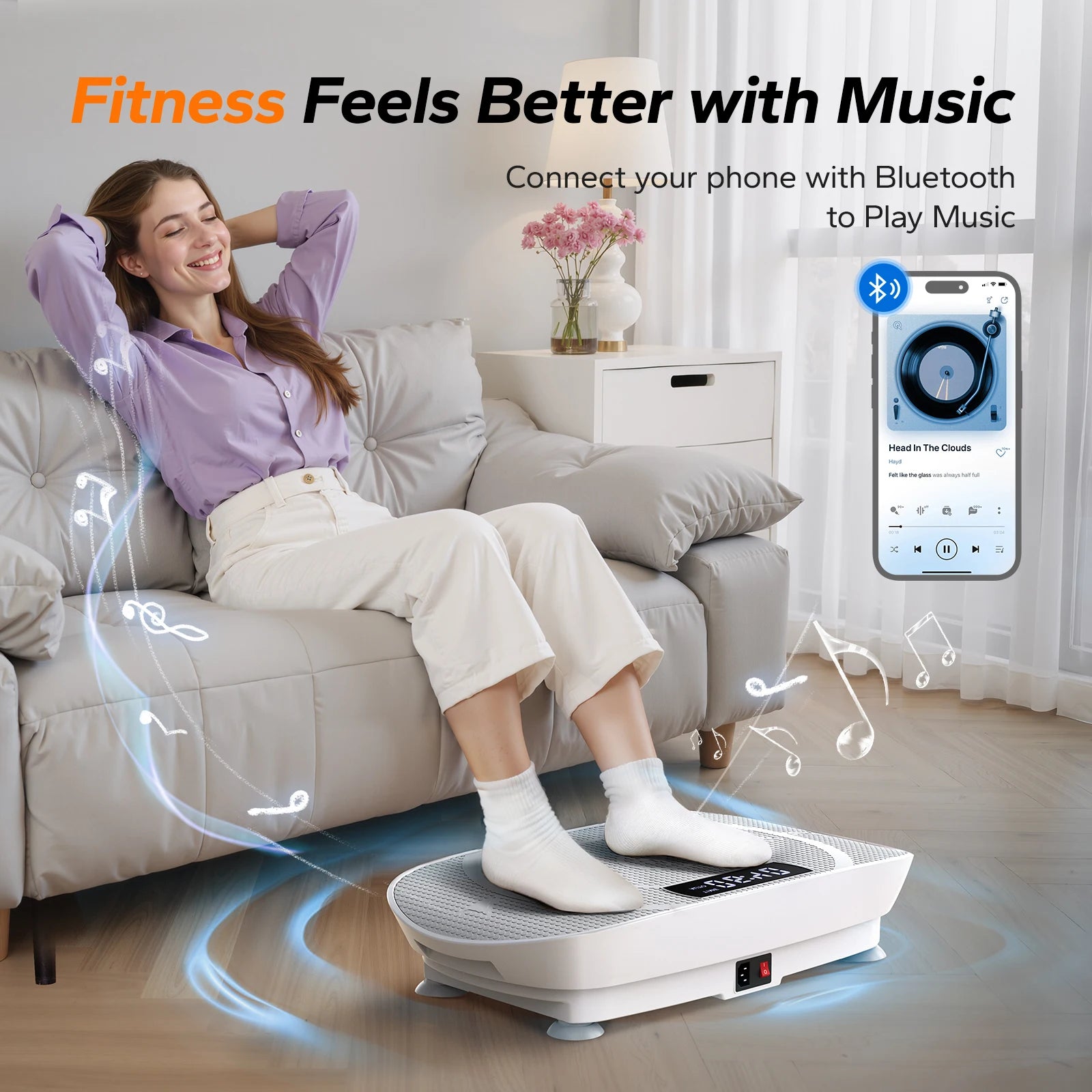 “MERACH CV30 Vibration Plate – Full Body Fitness & Weight Loss Platform