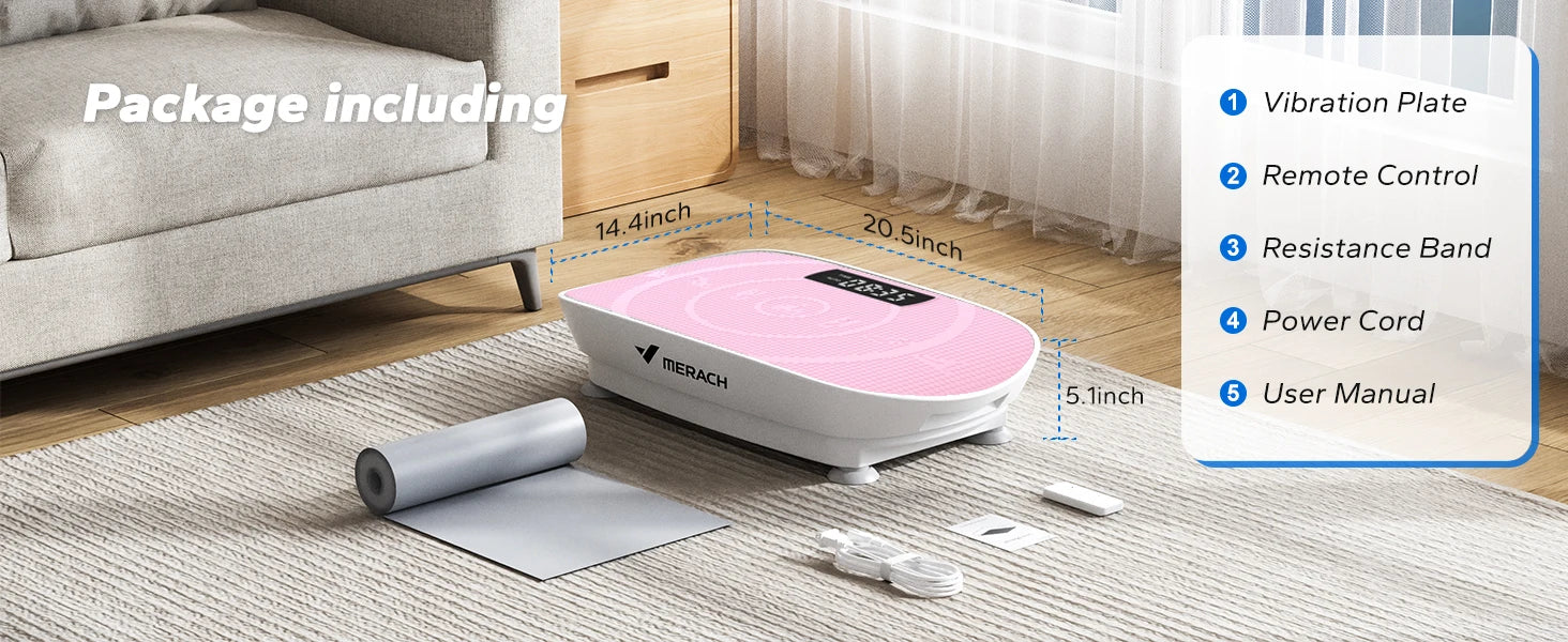 “MERACH CV30 Vibration Plate – Full Body Fitness & Weight Loss Platform