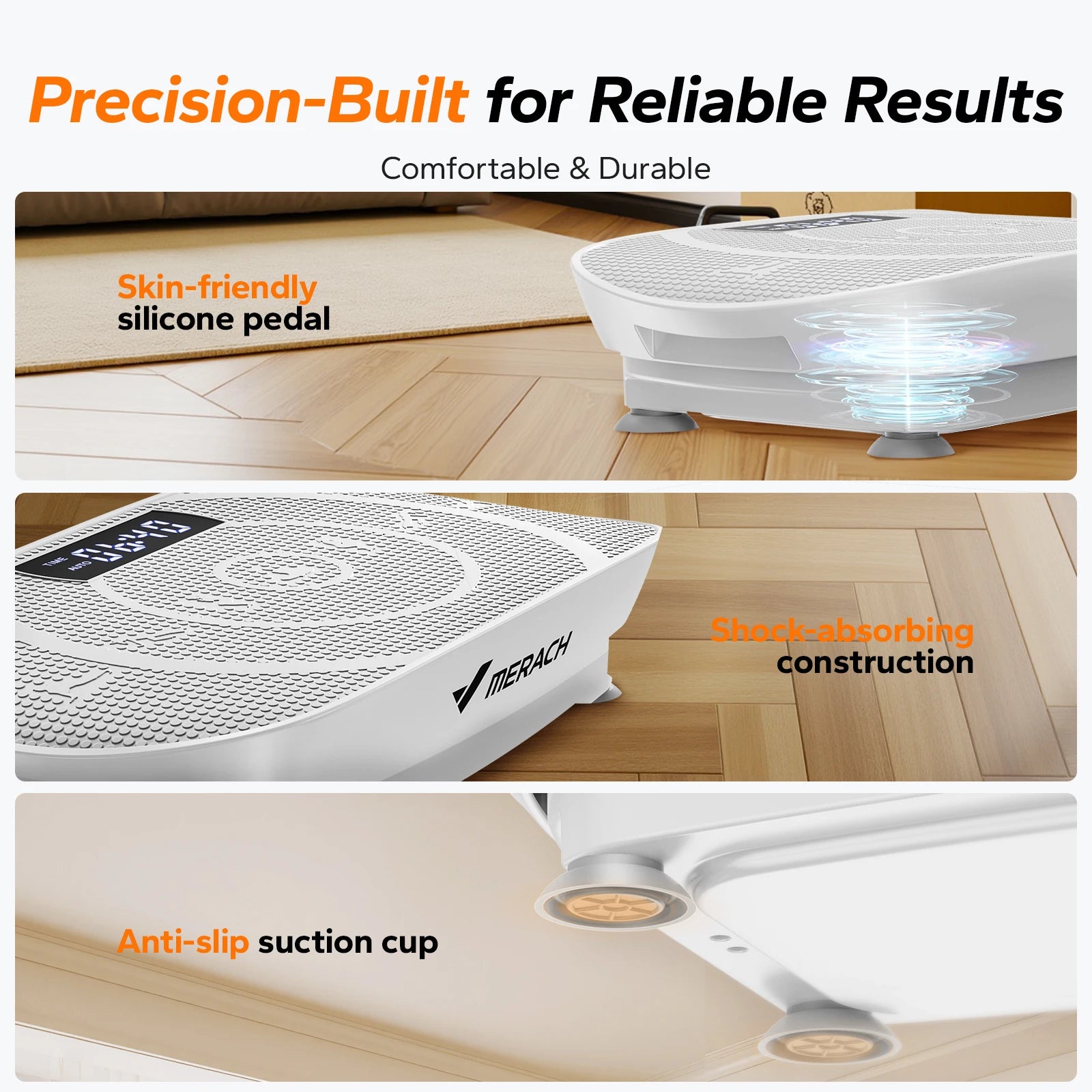 “MERACH CV30 Vibration Plate – Full Body Fitness & Weight Loss Platform