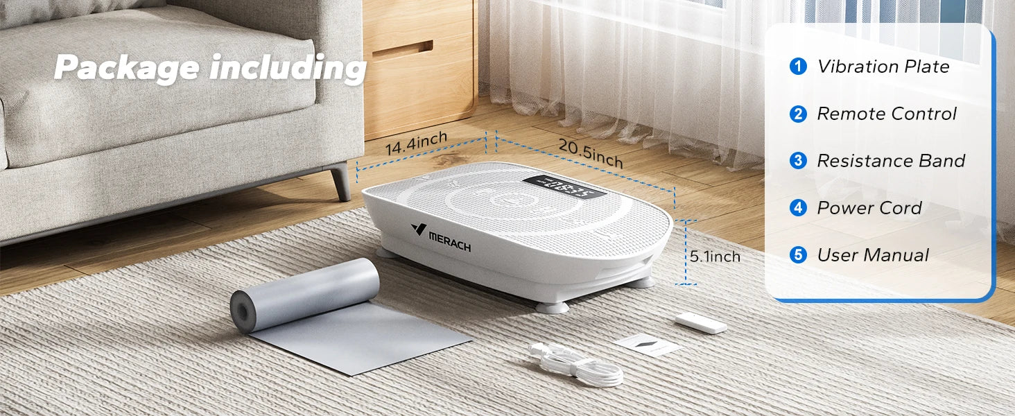 “MERACH CV30 Vibration Plate – Full Body Fitness & Weight Loss Platform