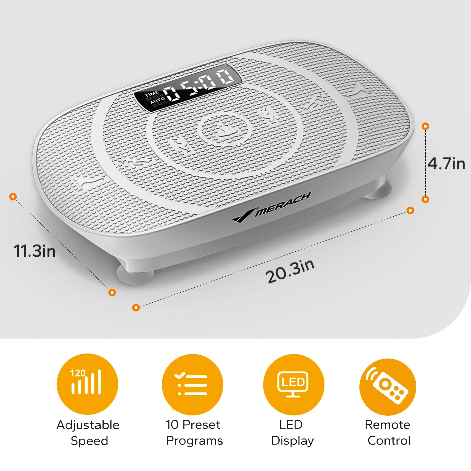 “MERACH CV30 Vibration Plate – Full Body Fitness & Weight Loss Platform