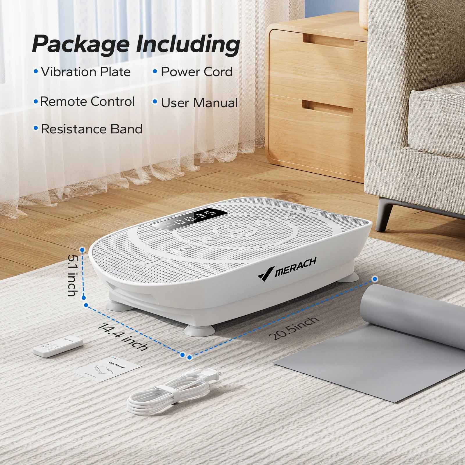 “MERACH CV30 Vibration Plate – Full Body Fitness & Weight Loss Platform