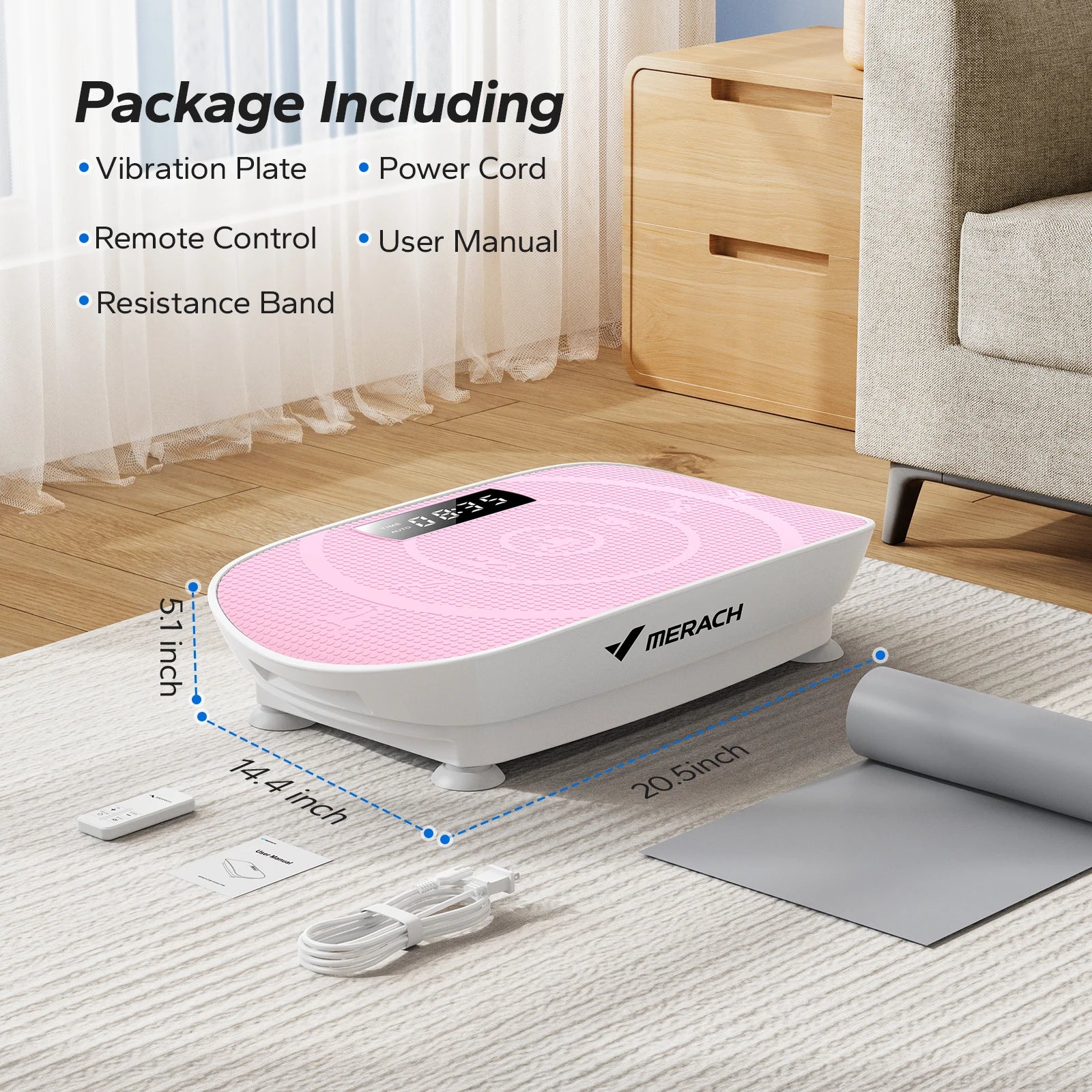 “MERACH CV30 Vibration Plate – Full Body Fitness & Weight Loss Platform