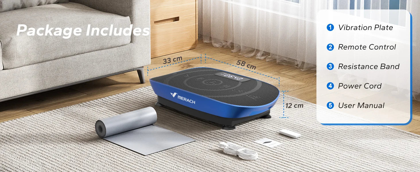 “MERACH CV30 Vibration Plate – Full Body Fitness & Weight Loss Platform