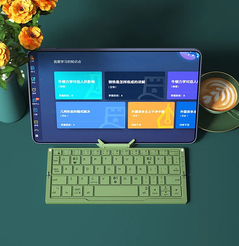 Mini Foldable Bluetooth Keyboard with Touchpad