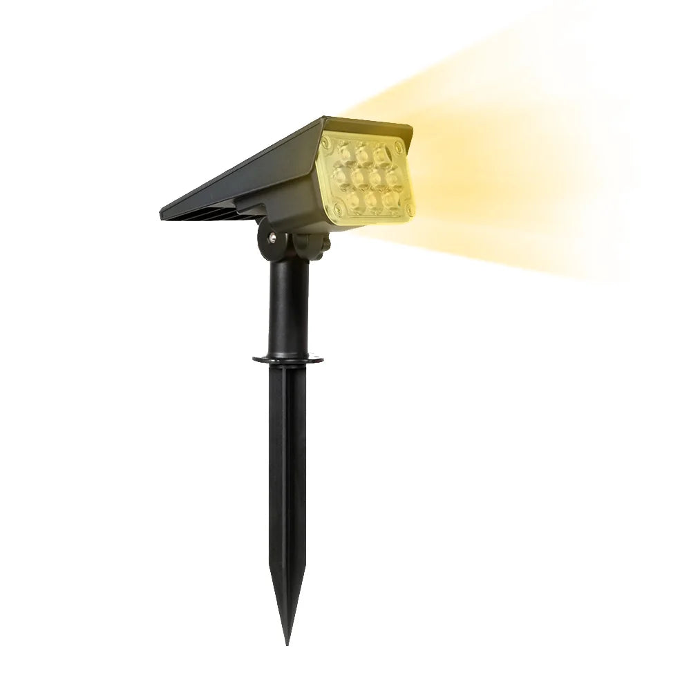 Adjustable Solar Garden Spotlight – IP65 Waterproof