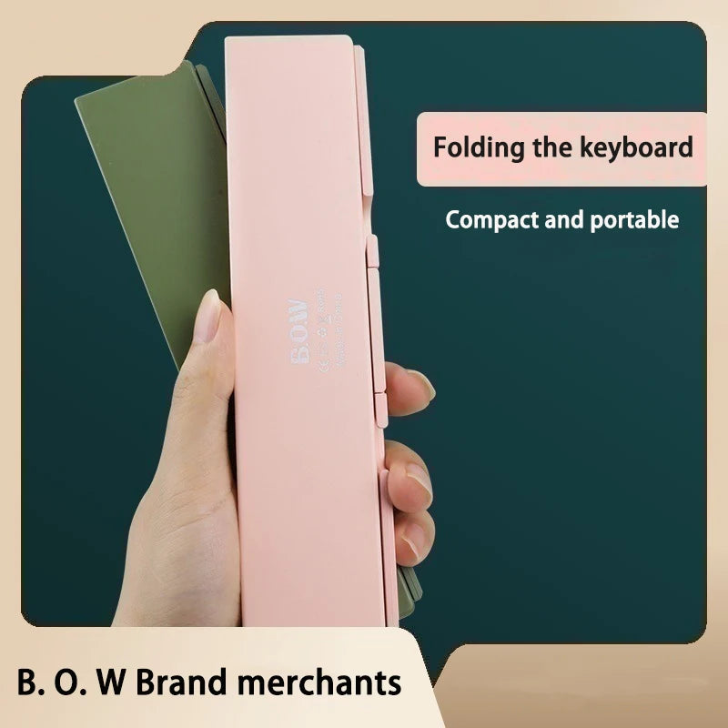 Mini Foldable Bluetooth Keyboard with Touchpad