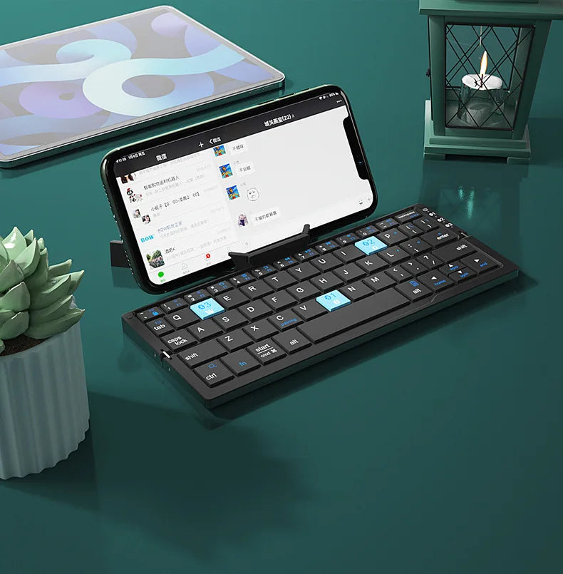 Mini Foldable Bluetooth Keyboard with Touchpad