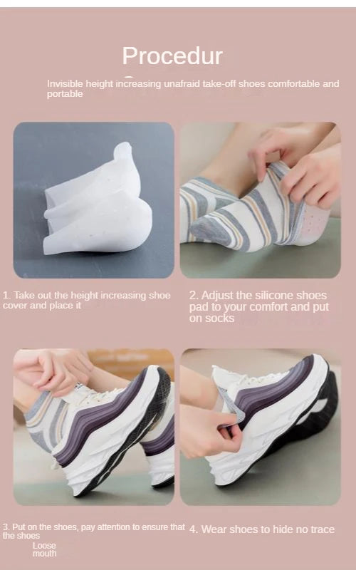 Invisible Height Increase Gel Heel Pads
