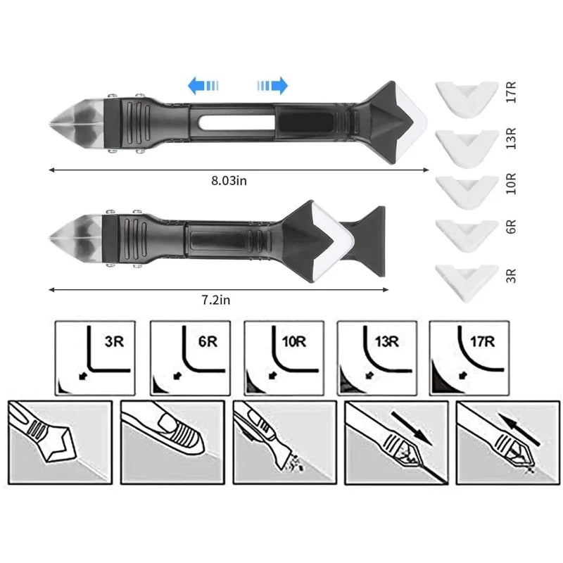 5-in-1 Multifunction Caulking Tool