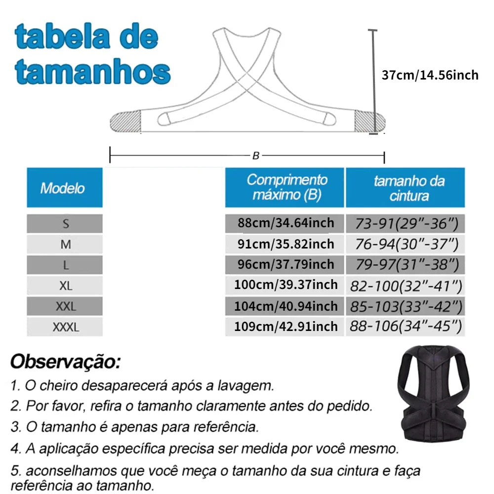 Adjustable Posture Corrector Back Brace