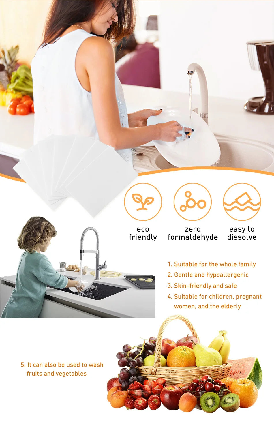 Multifunction Dishwasher Cleaning Tablets