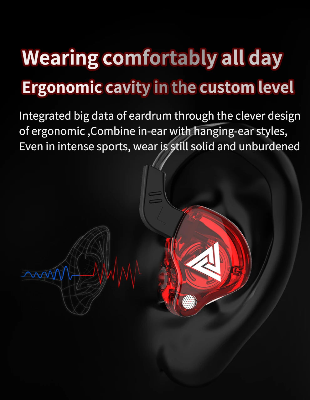 QKZ AK6 HiFi Stereo In-Ear Earphones with Mic