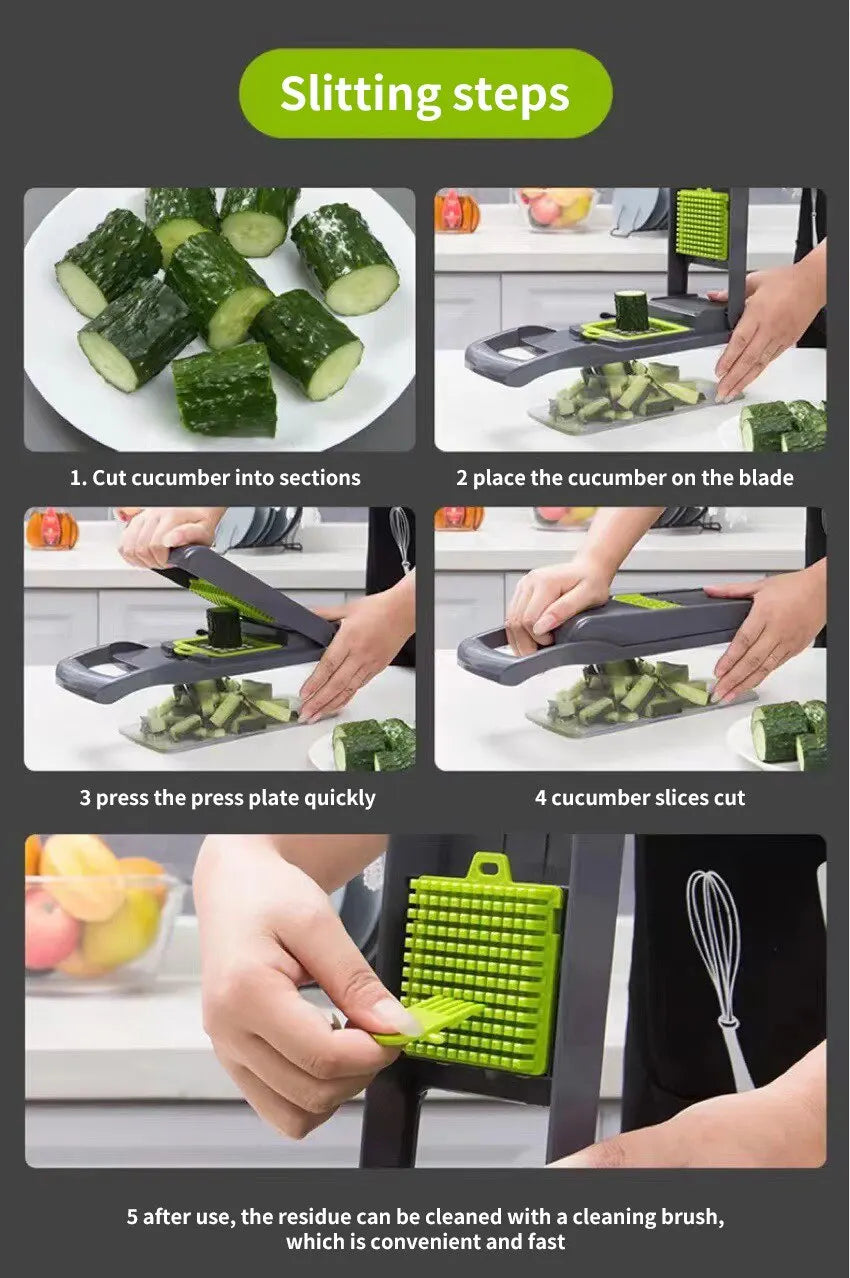 12-in-1 Multifunction Vegetable Slicer
