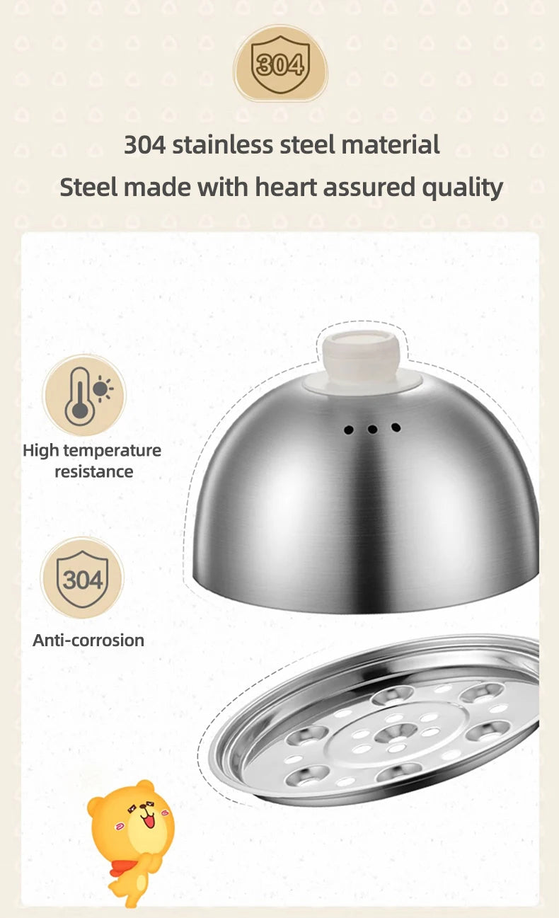 360W Automatic Egg Cooker & Steamer