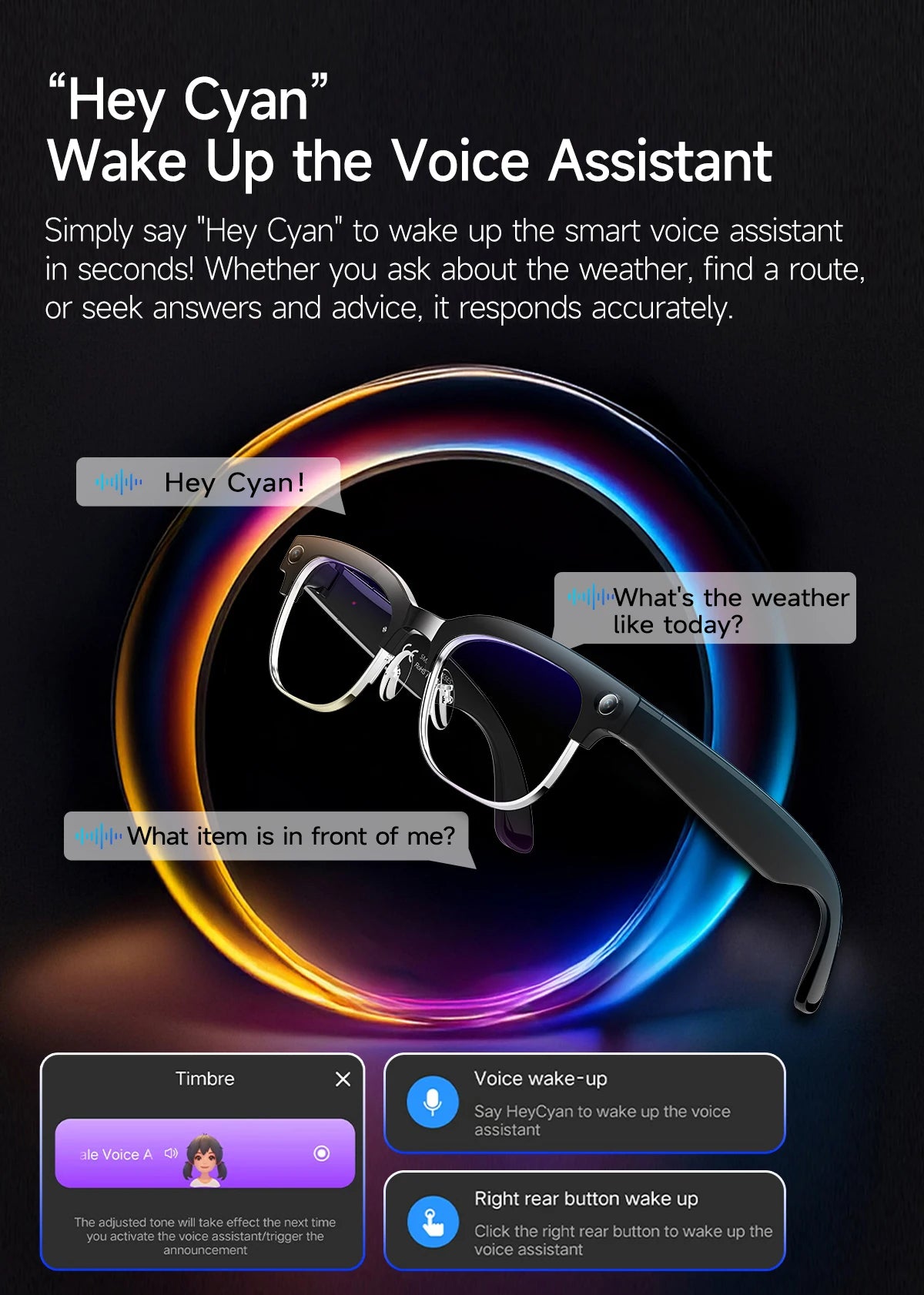 AI Smart Glasses with 4K Camera