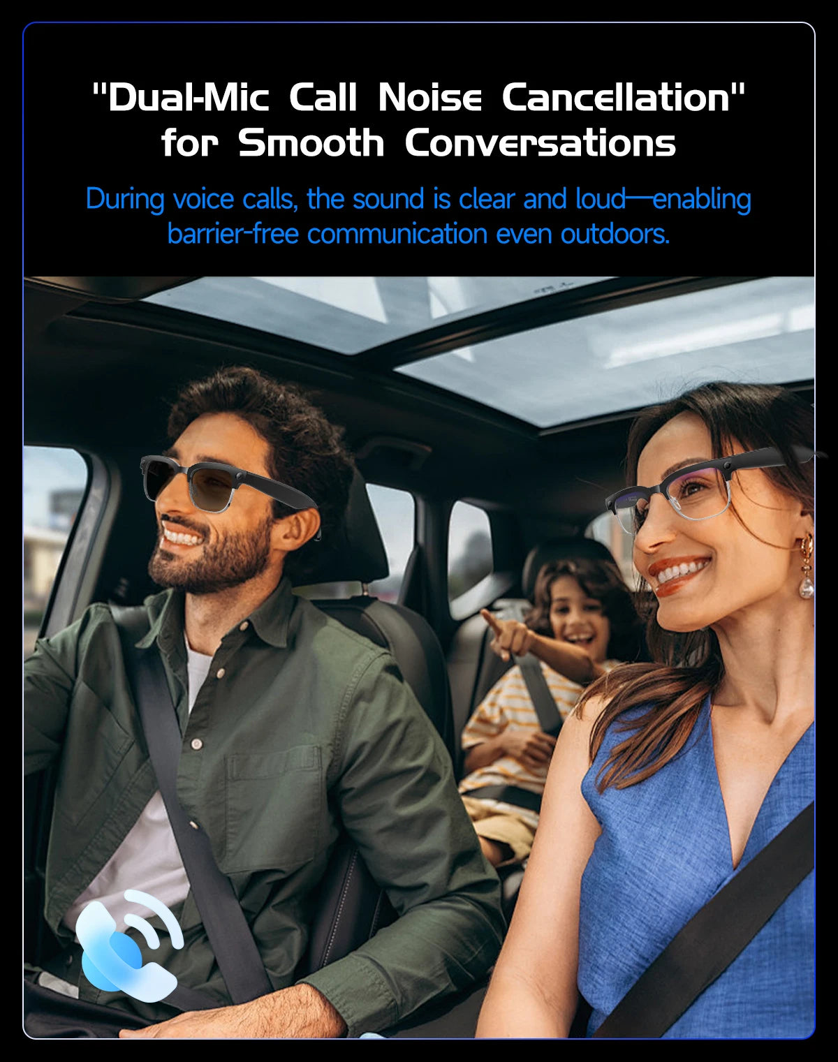 AI Smart Glasses with 4K Camera