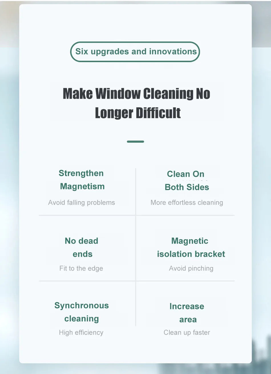 Magnetic Double-Sided Window Cleaner