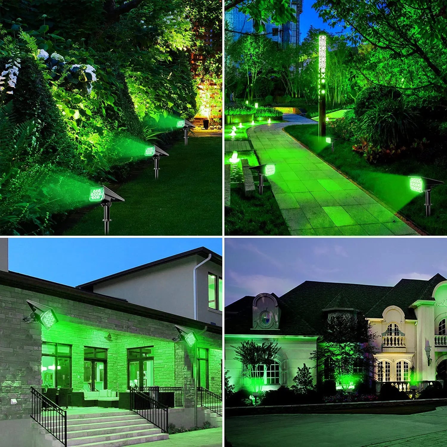 Adjustable Solar Garden Spotlight – IP65 Waterproof