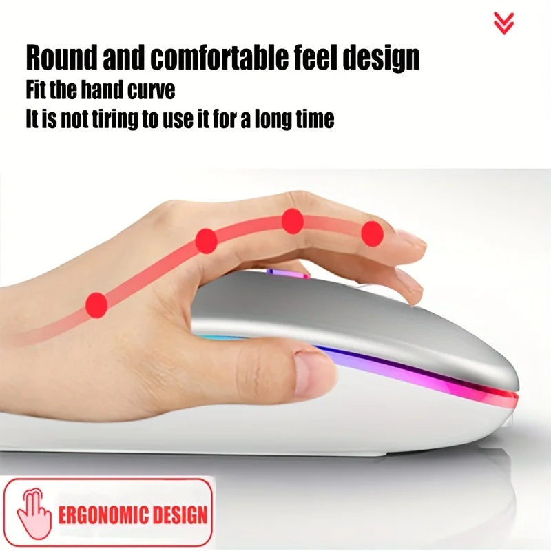 Dual Mode Wireless RGB Rechargeable Mouse