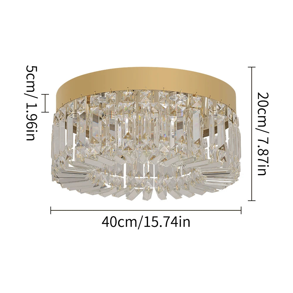 Luxury Gold Crystal LED Ceiling Chandelier