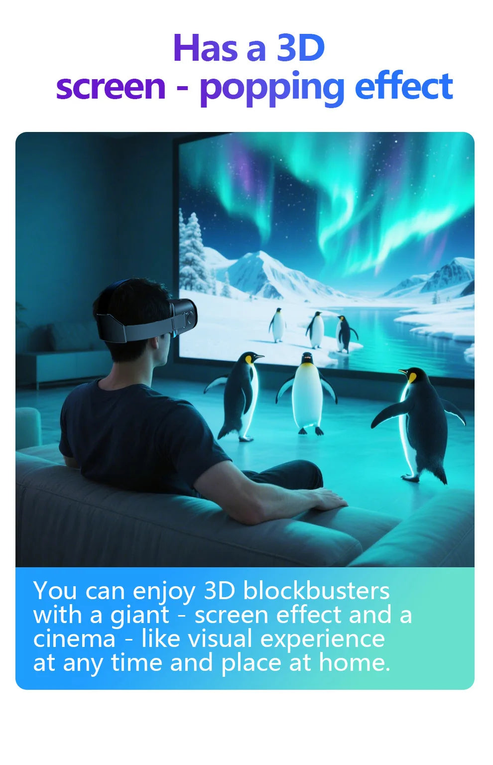 3D VR Headset for iPhone & Android