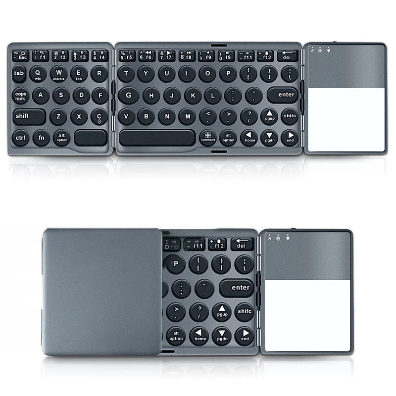 Foldable Bluetooth Keyboard with Touchpad