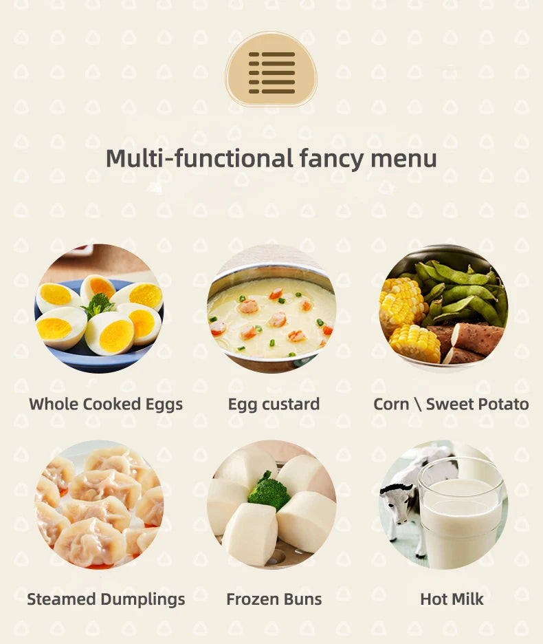 360W Automatic Egg Cooker & Steamer