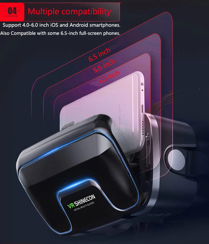 3D VR Virtual Reality Headset for Smartphones