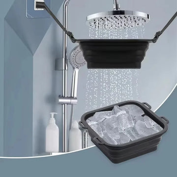 Portable Silicone Ice Bath & Multi-Use Basket