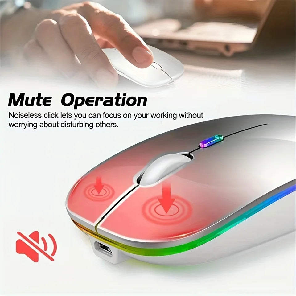 Dual Mode Wireless RGB Rechargeable Mouse