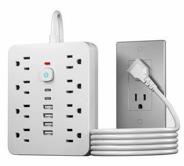 8-Outlet Surge Protector Power Strip with 6 USB Ports