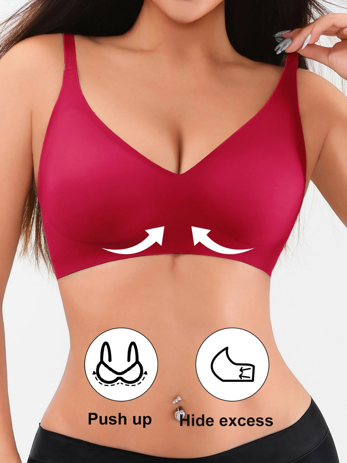 Seamless Push-Up Wireless Bra