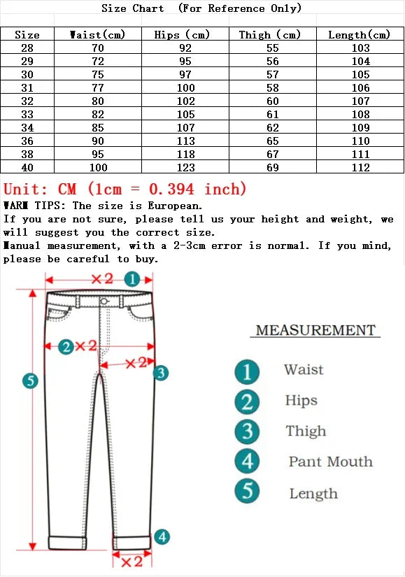 Men’s Slim Fit Cargo Denim Jeans