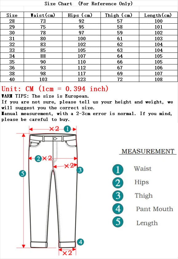 Men’s Slim Fit Stretch Denim Pants