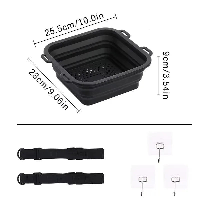 Portable Silicone Ice Bath & Multi-Use Basket