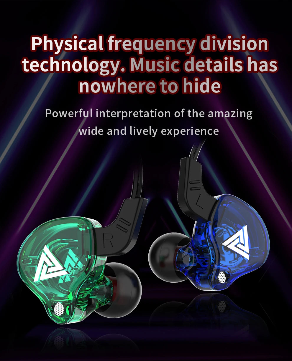 QKZ AK6 HiFi Stereo In-Ear Earphones with Mic