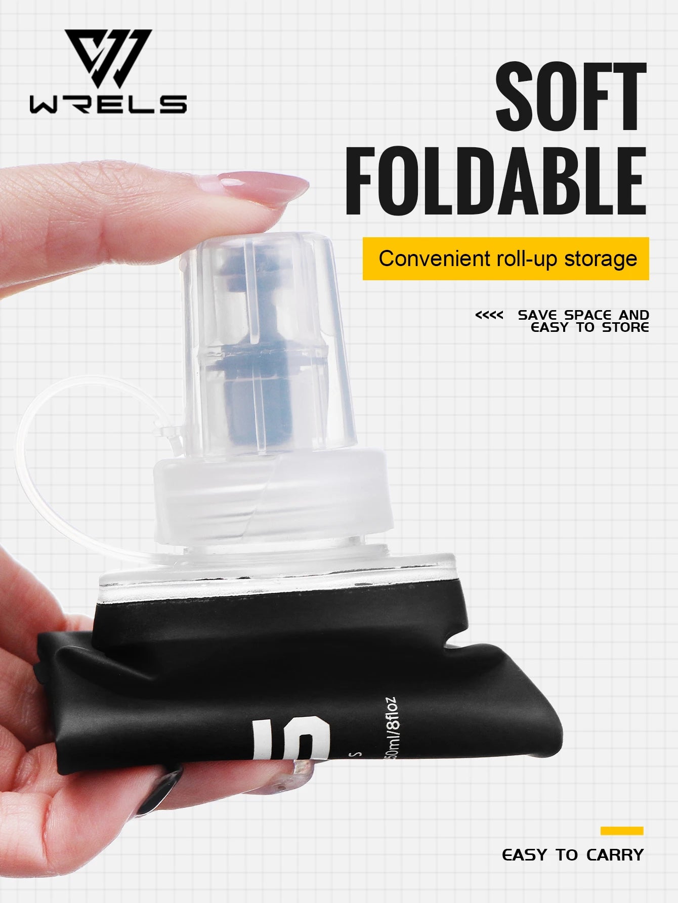 WRELS Folding TPU Water Bottle