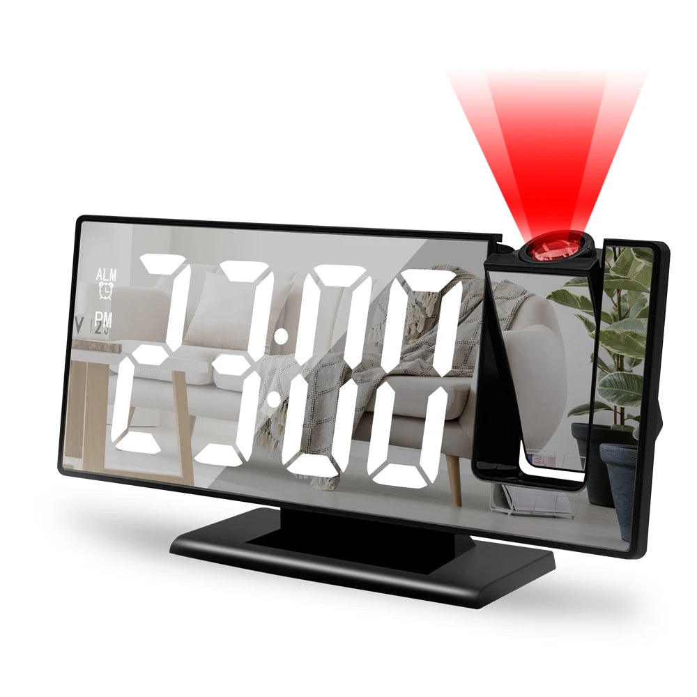 LED Projection Alarm Clock