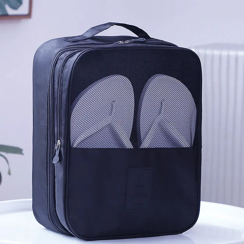 3-Layer Portable Travel Shoe Organizer Bag