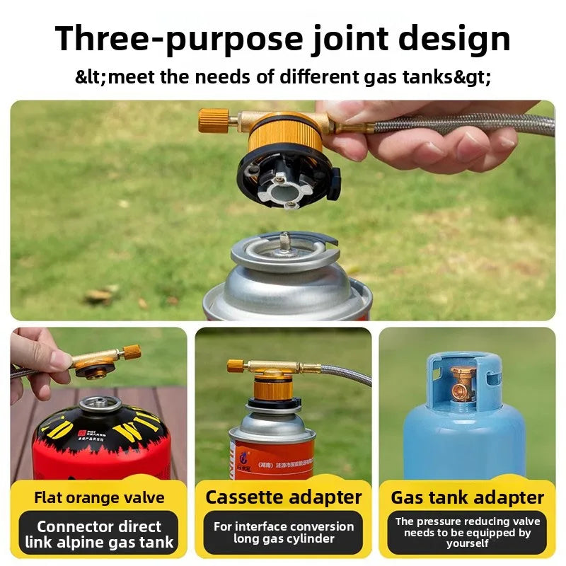Portable 7-Core Camping Gas Stove
