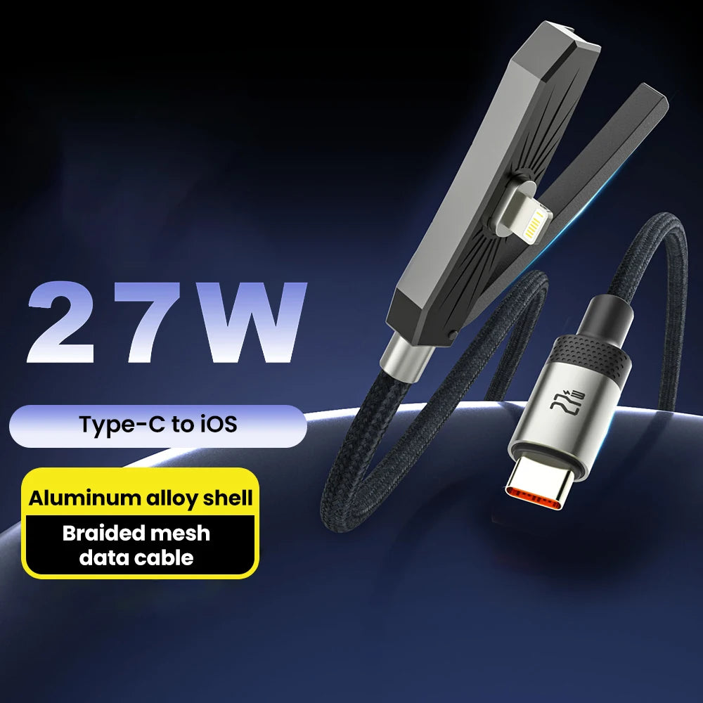 2-in-1 USB-C Fast Charging Cable with Phone Stand