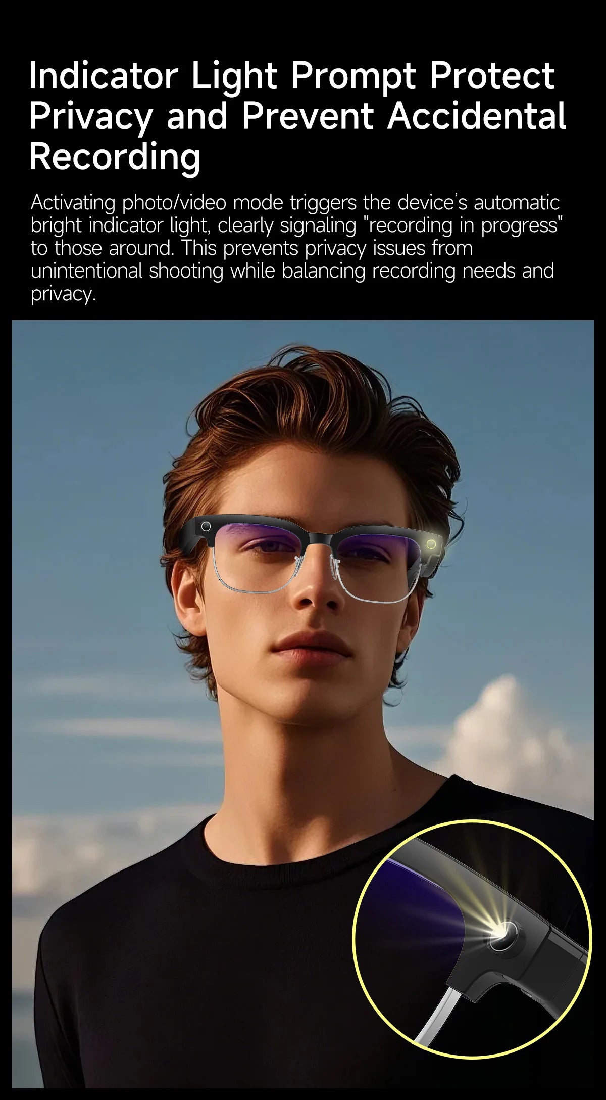 AI Smart Glasses with 4K Camera
