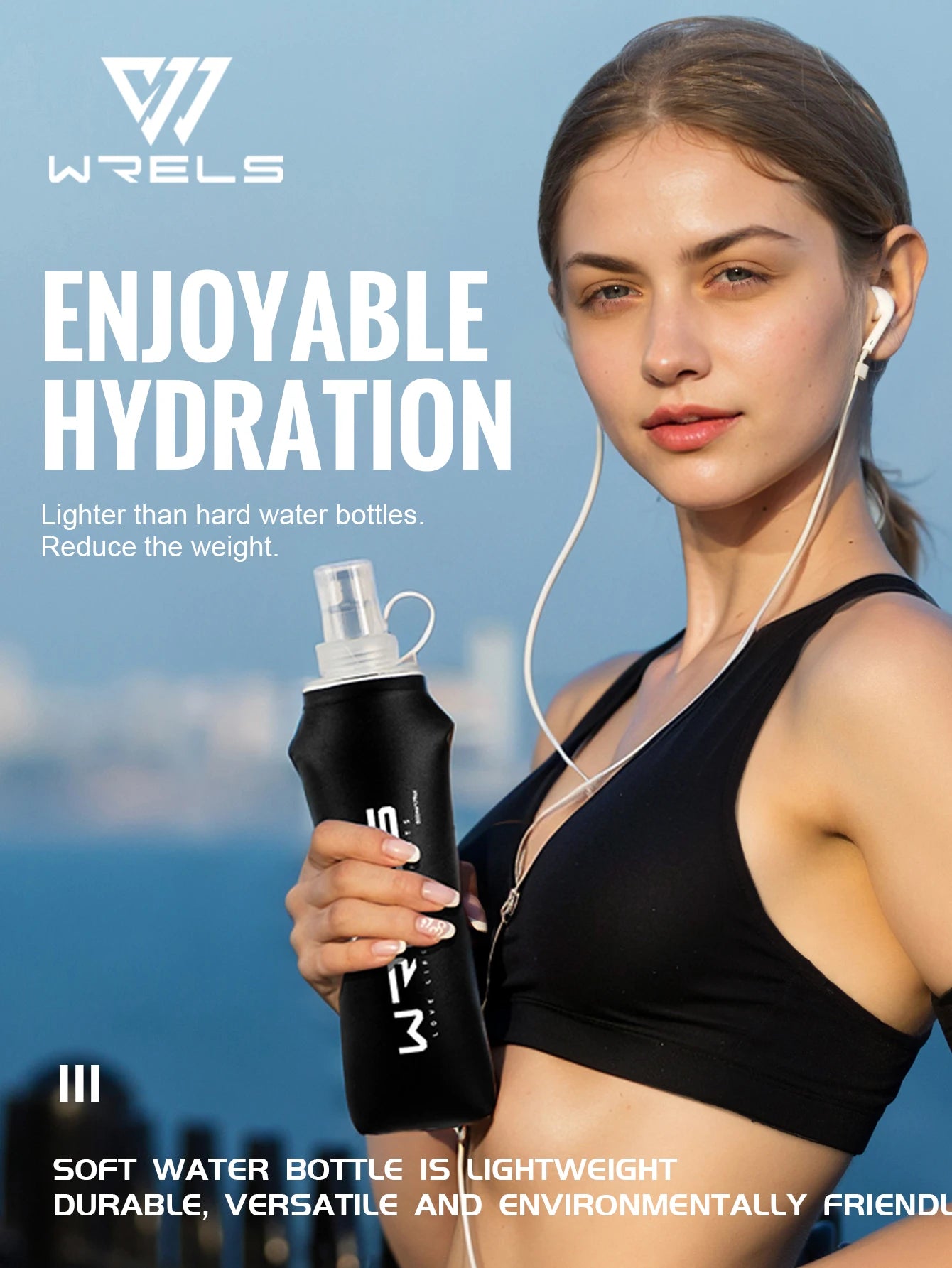 WRELS Folding TPU Water Bottle