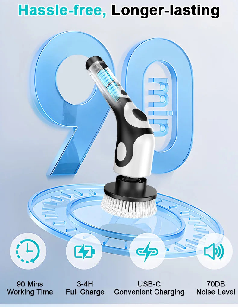 HOMEFISH Rechargeable Rotary Cleaning Brush