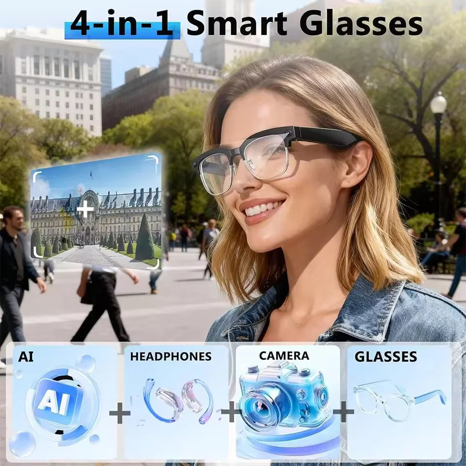 AI Smart Glasses with 4K Camera