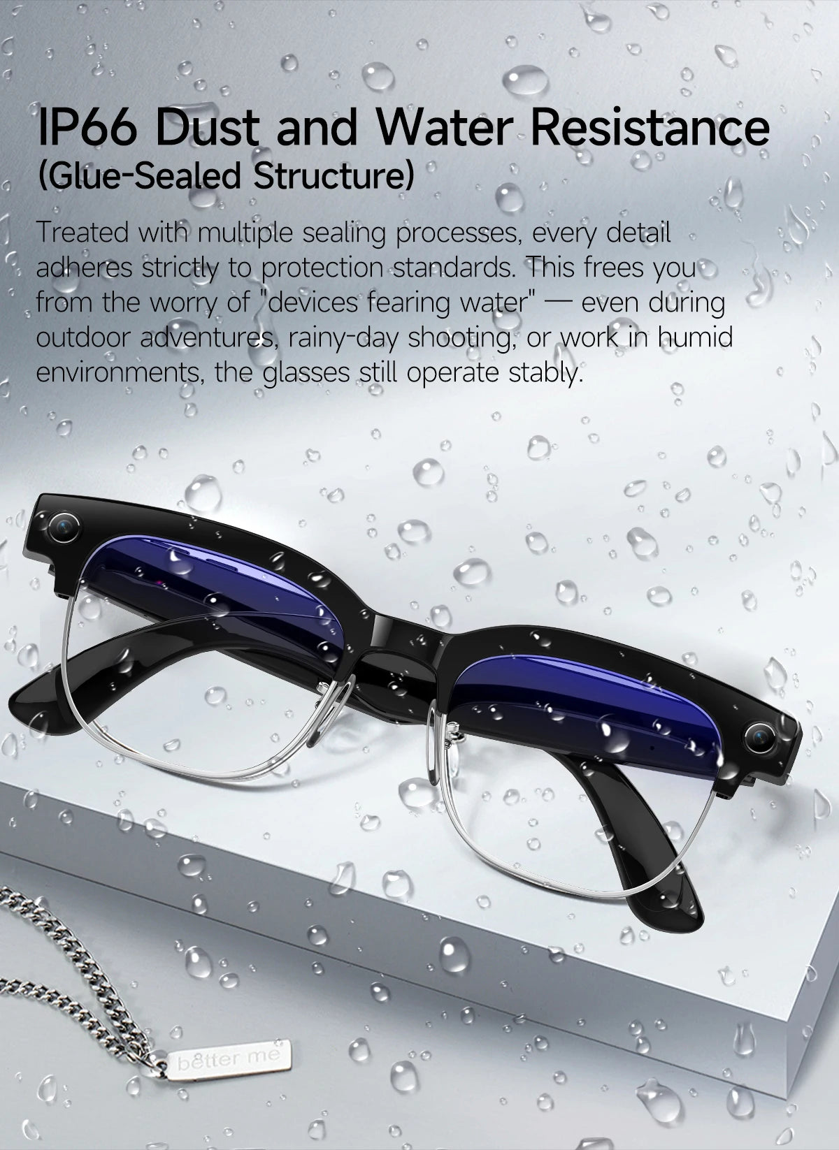AI Smart Glasses with 4K Camera