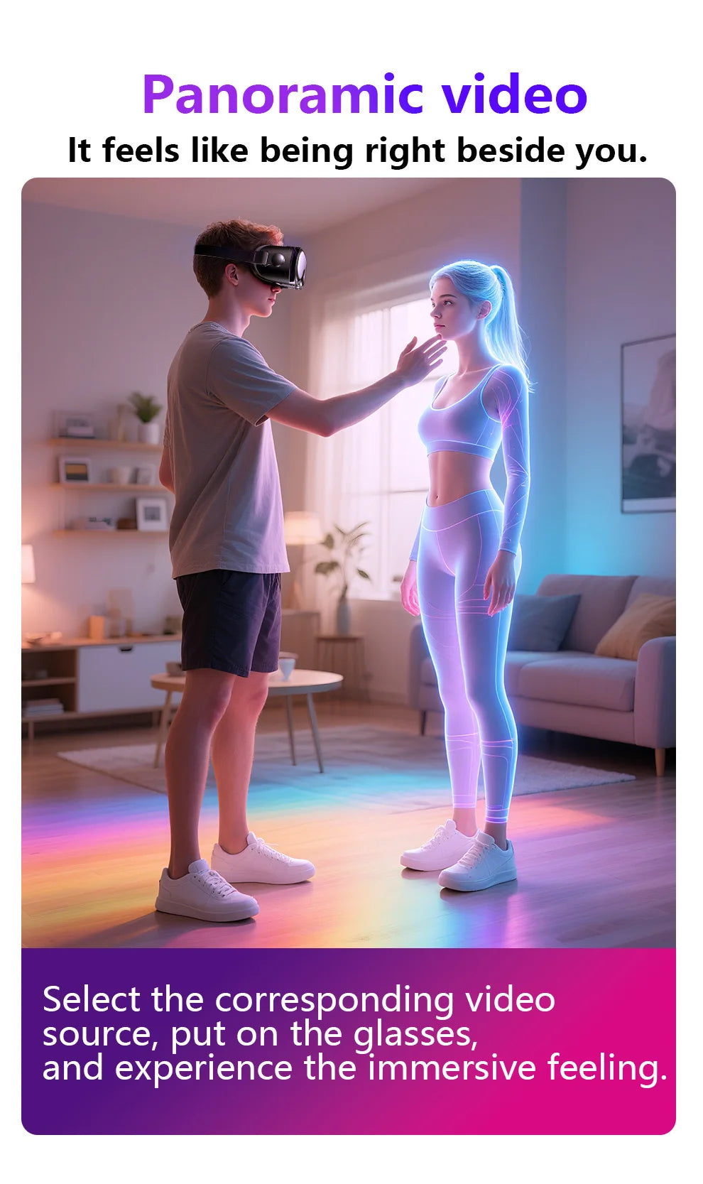 3D VR Headset for iPhone & Android