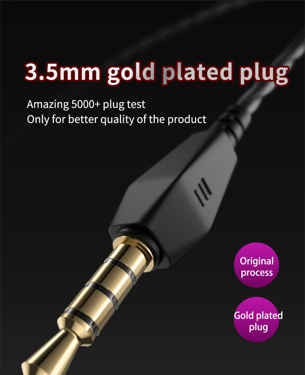 QKZ AK6 HiFi Stereo In-Ear Earphones with Mic