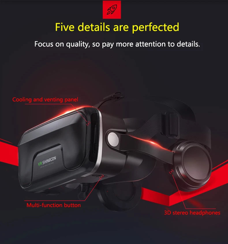 3D VR Virtual Reality Headset for Smartphones